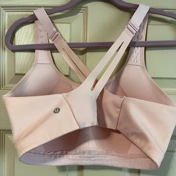 Lululemon Air support Sport Bra Pink Strawberry Milkshake Women’s Size 38B - Picture 8 of 10